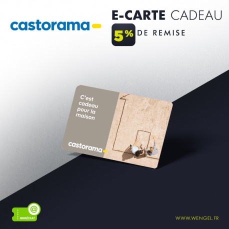 Réduction CASTORAMA E-Carte Cadeau &Wengel
