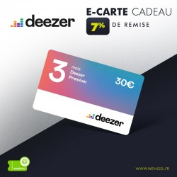 Réduction DEEZER - E-Carte Cadeau &Wengel
