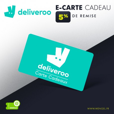 Réduction DELIVEROO E-Carte Cadeau &Wengel