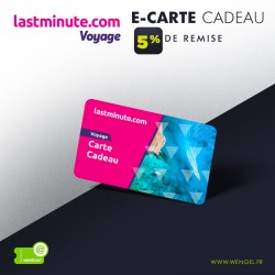 Réduction LAST MINUTE.COM - E-Carte Cadeau &Wengel
