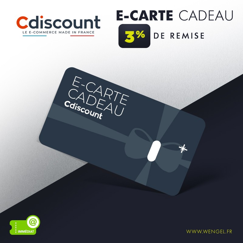 Cdiscount - E-Carte Cadeau &Wengel