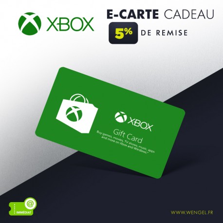 Réduction XBOX E-Carte Cadeau &Wengel