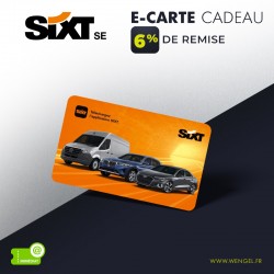 SIXT E-Carte Cadeau Immédiate