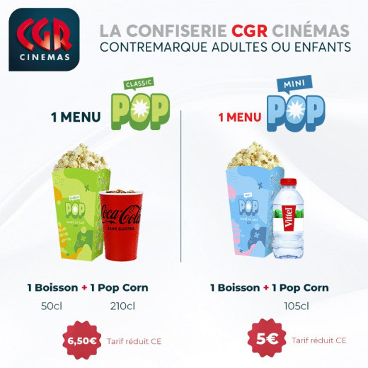 Réduction CGR Cinémas LES MENUS &Wengel