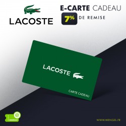 Réduction LACOSTE E-Carte Cadeau &Wengel