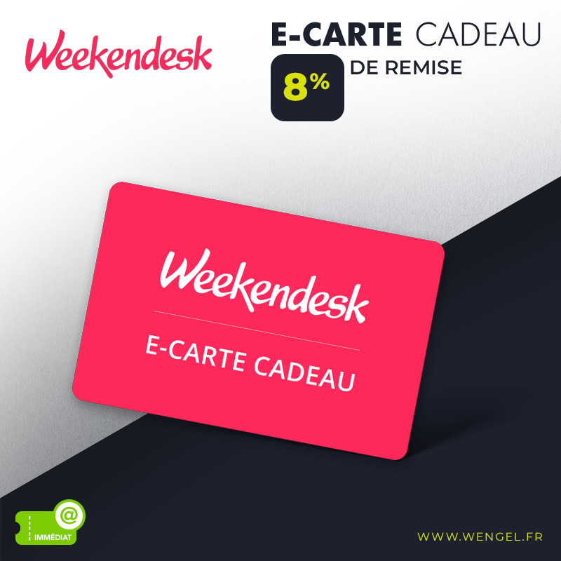 WEEKENDESK E-Carte Cadeau Immédiate