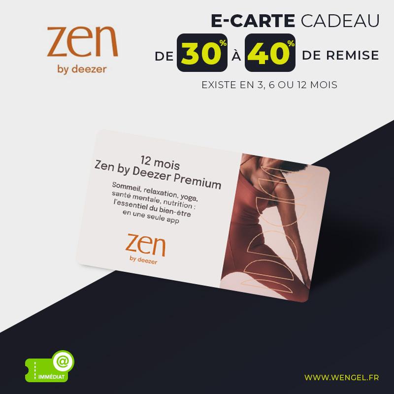 ZEN by DEEZER Premium - E-Carte Cadeau Immédiate