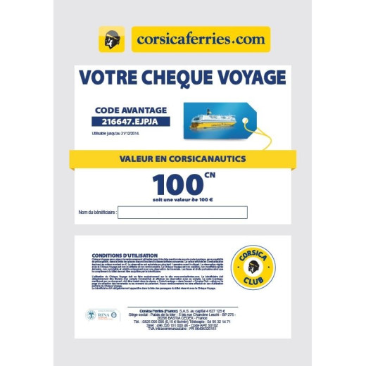 Profitez de remises chez CORSICA FERRIES avec Wengel !