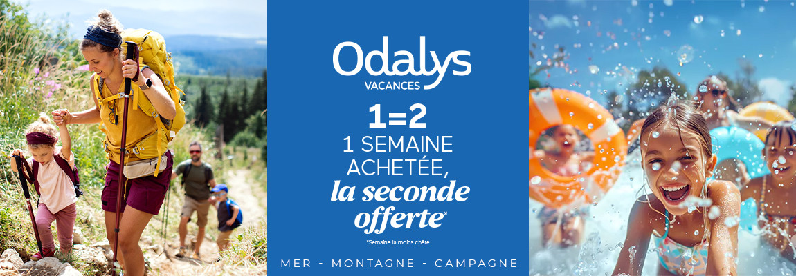 Vacances : 1 semaine OFFERTE avec Odalys